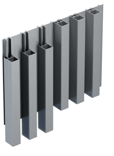 Hliníkový fasádny profil 40x30-6000mm R7016