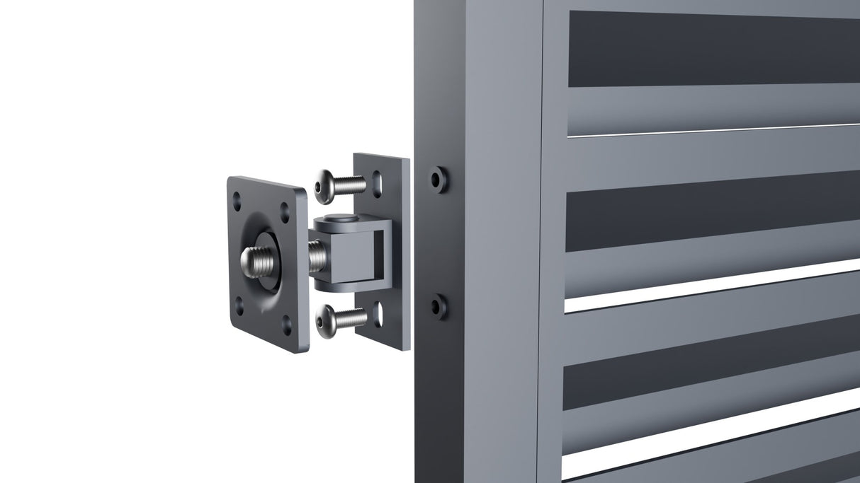 Bránka hliníková 1kr. 1000x1800mm lamela antracit