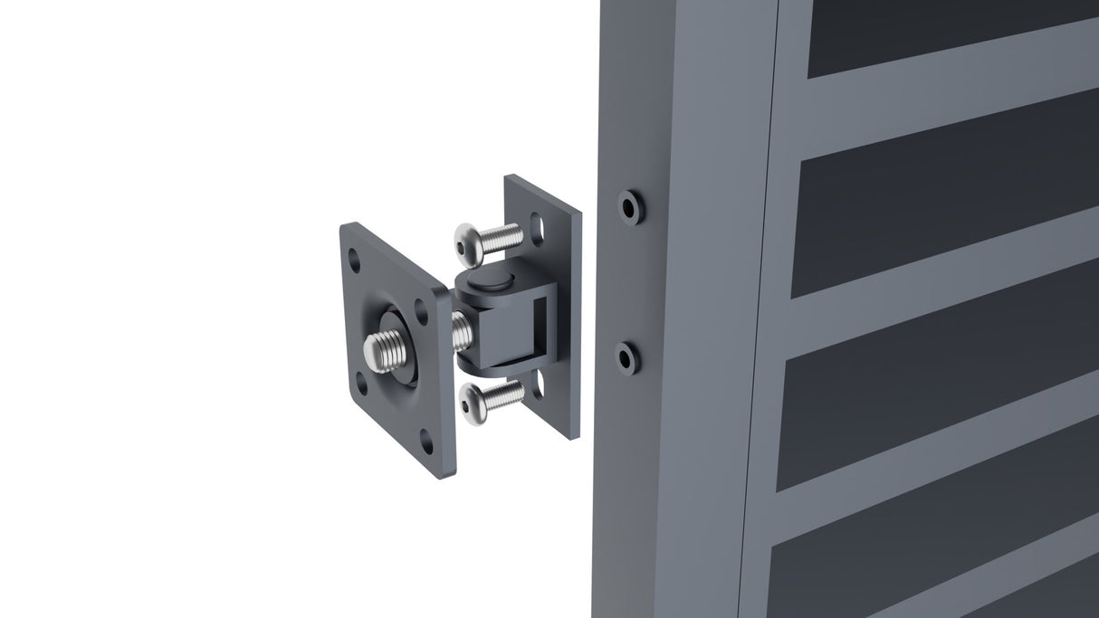 Brána hliníková 2kr. 4000x1800mm lamela antracit