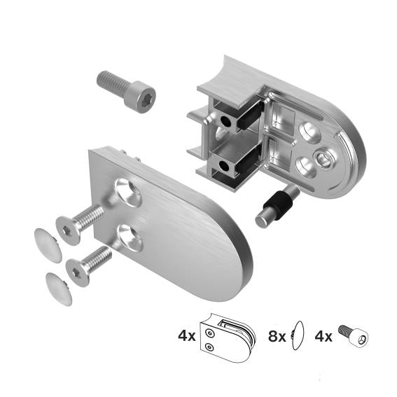 Držiak výplne skla - set