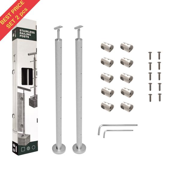 Stĺpik, vrchné kotvenie - schody (2ks)