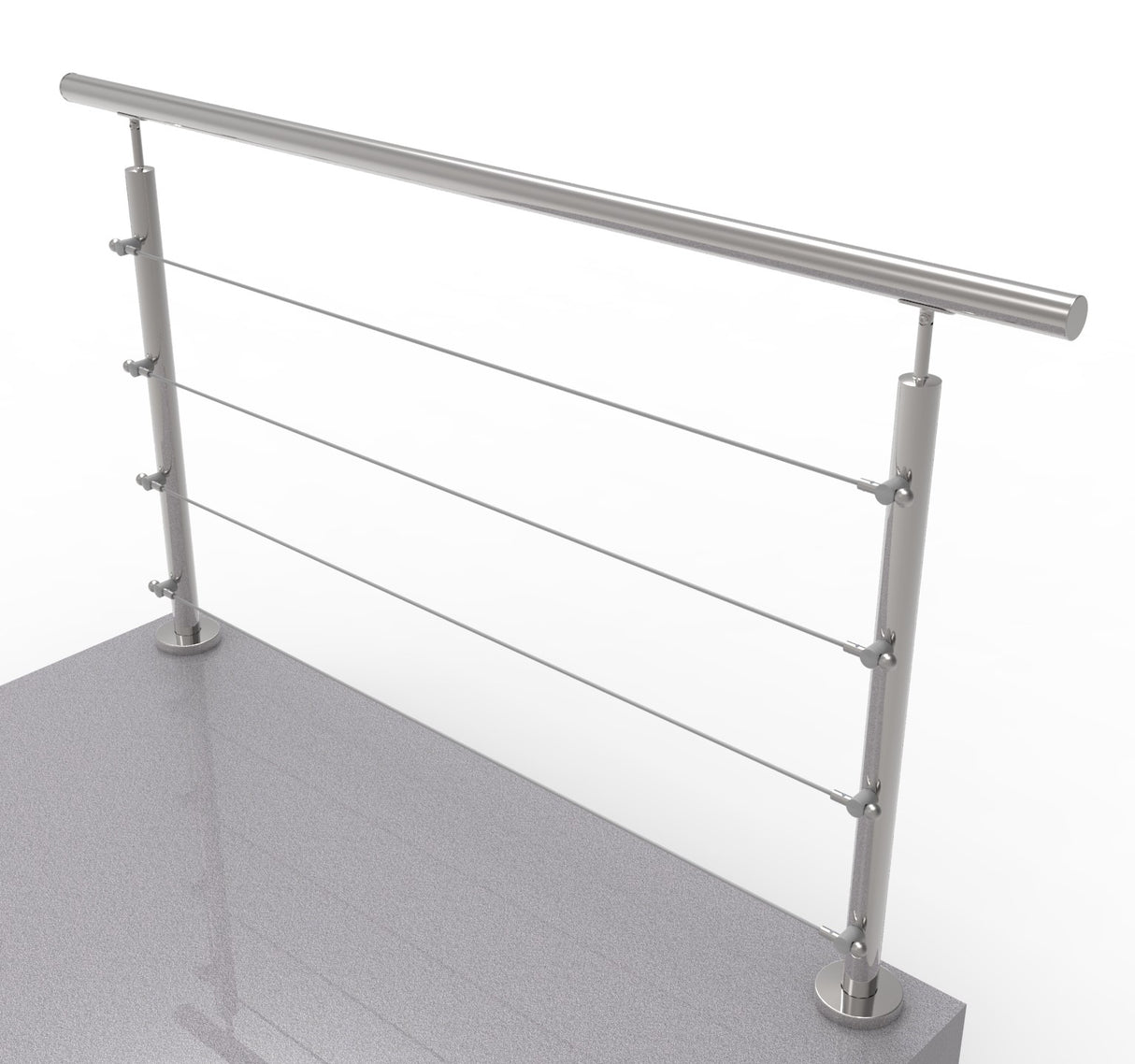 Nerezové lankové zábradlie, 1500x900mm