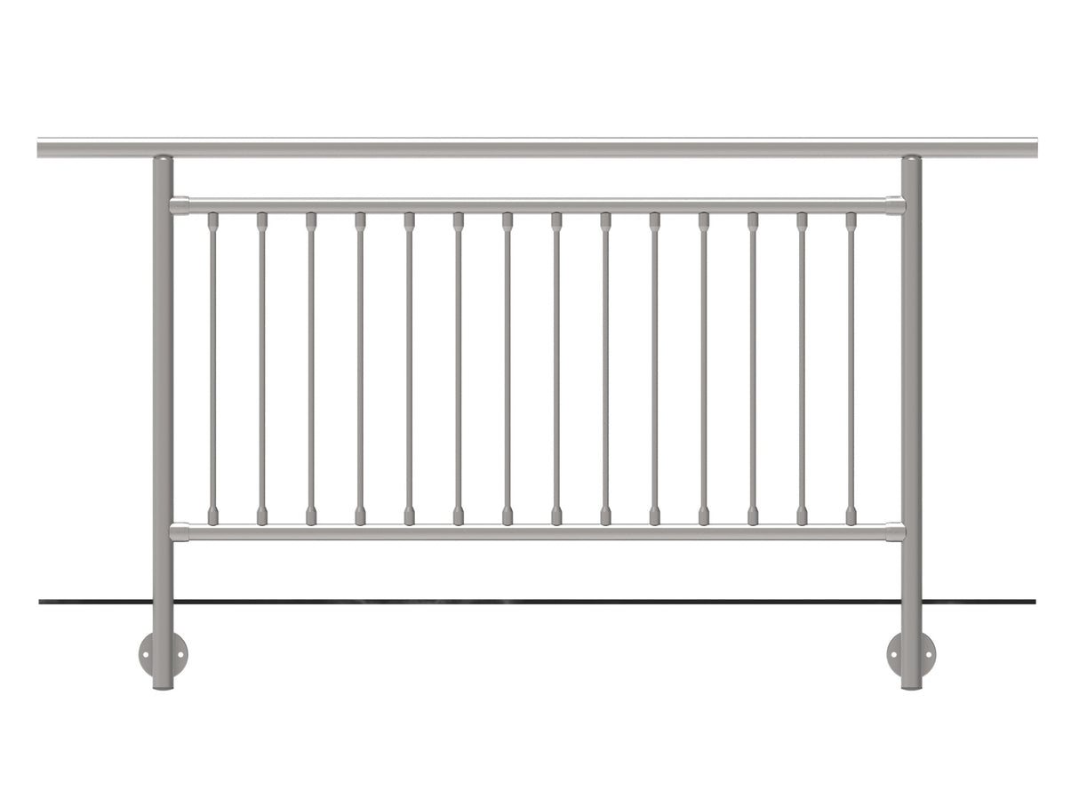 Zábradlie vertikal, BK- rovné AISI304, D42,4/d12ve