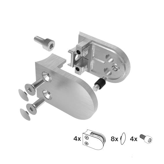 Držiak výplne skla - set