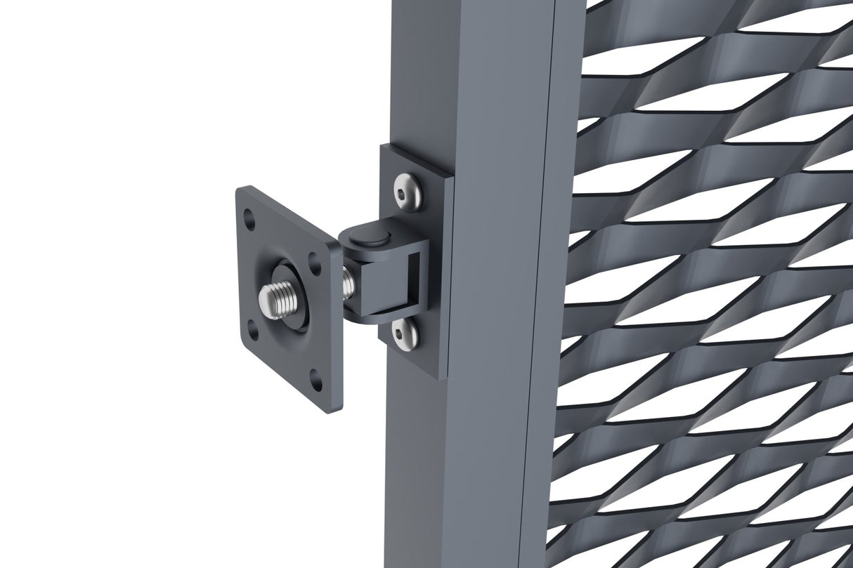 Brána hliníková 2kr. 4000x1500mm ťahokov antracit