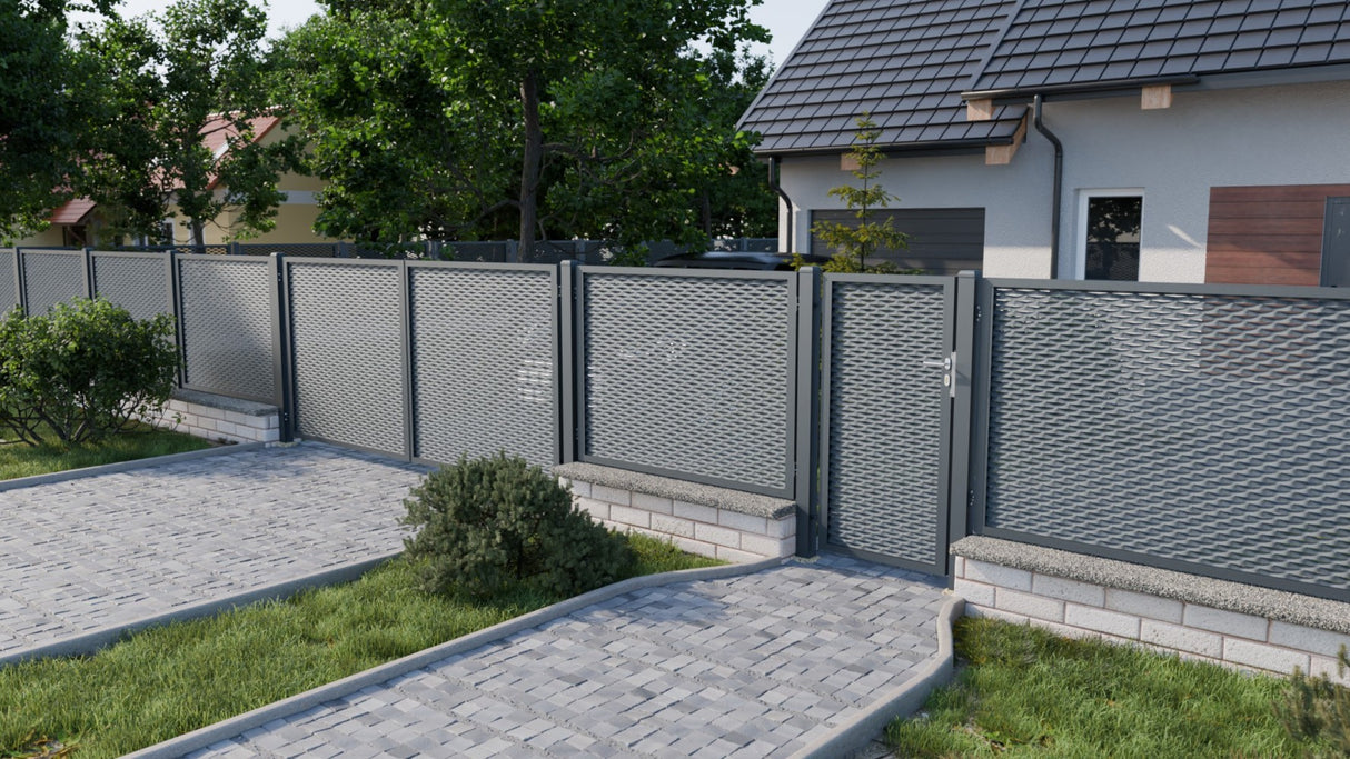 Bránka hliníková 1kr. 1000x1500mm ťahokov antracit