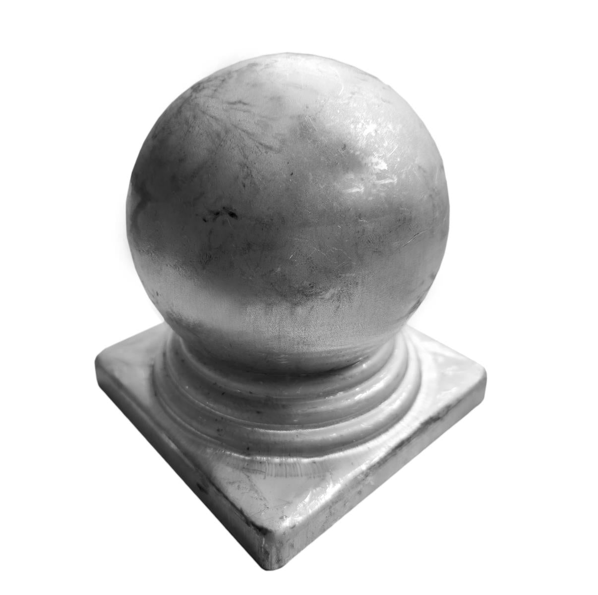 Krytka na stĺpik s guľou 100x100, D90mm, t0,8mm