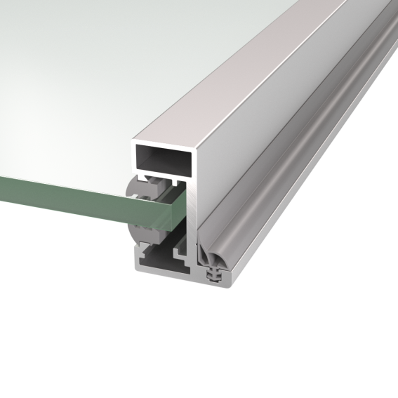 Zárubňový profil pre sklenené dvere