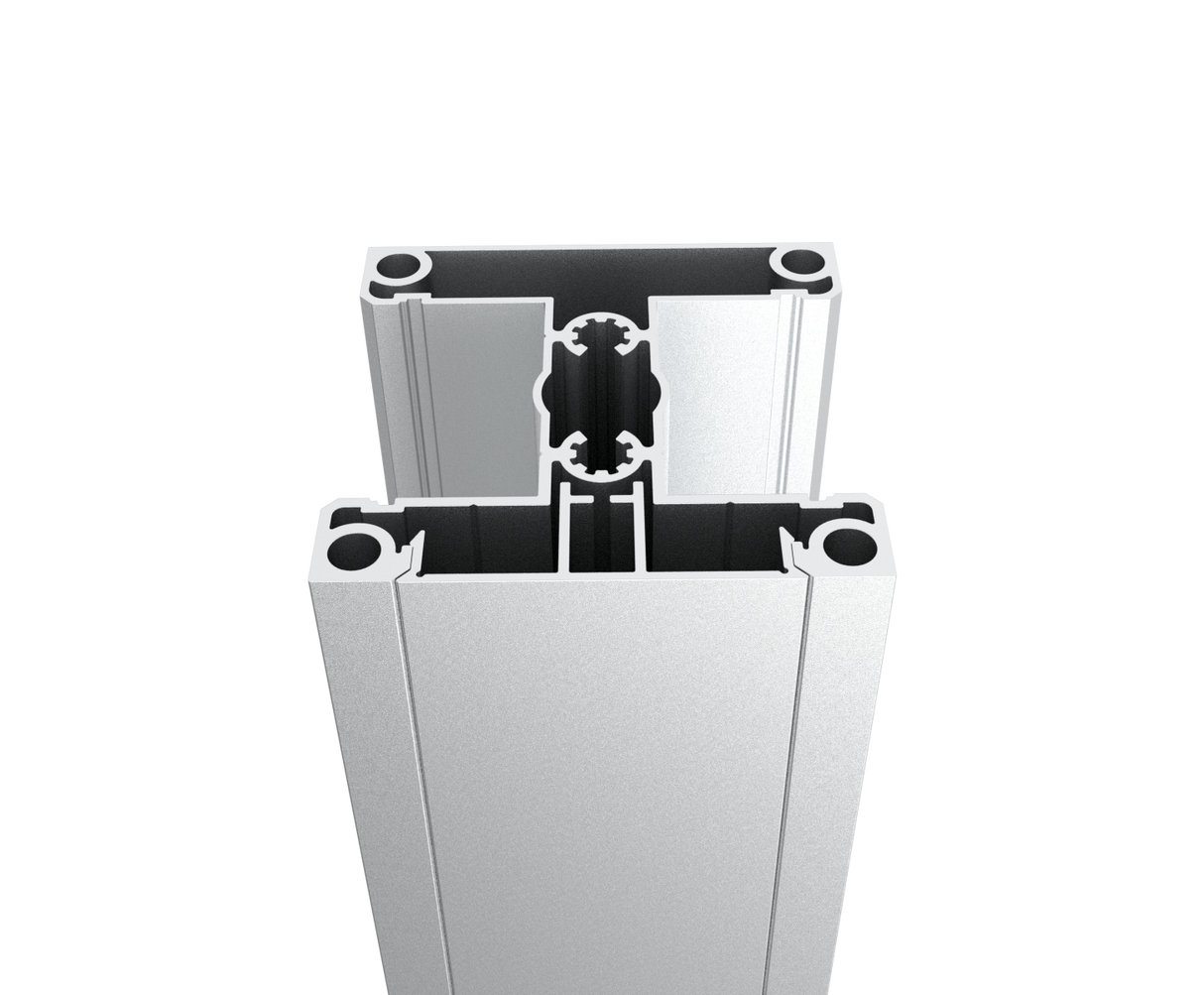 Set hliníkového stĺpika 70x70 a krytky - 7000mm N