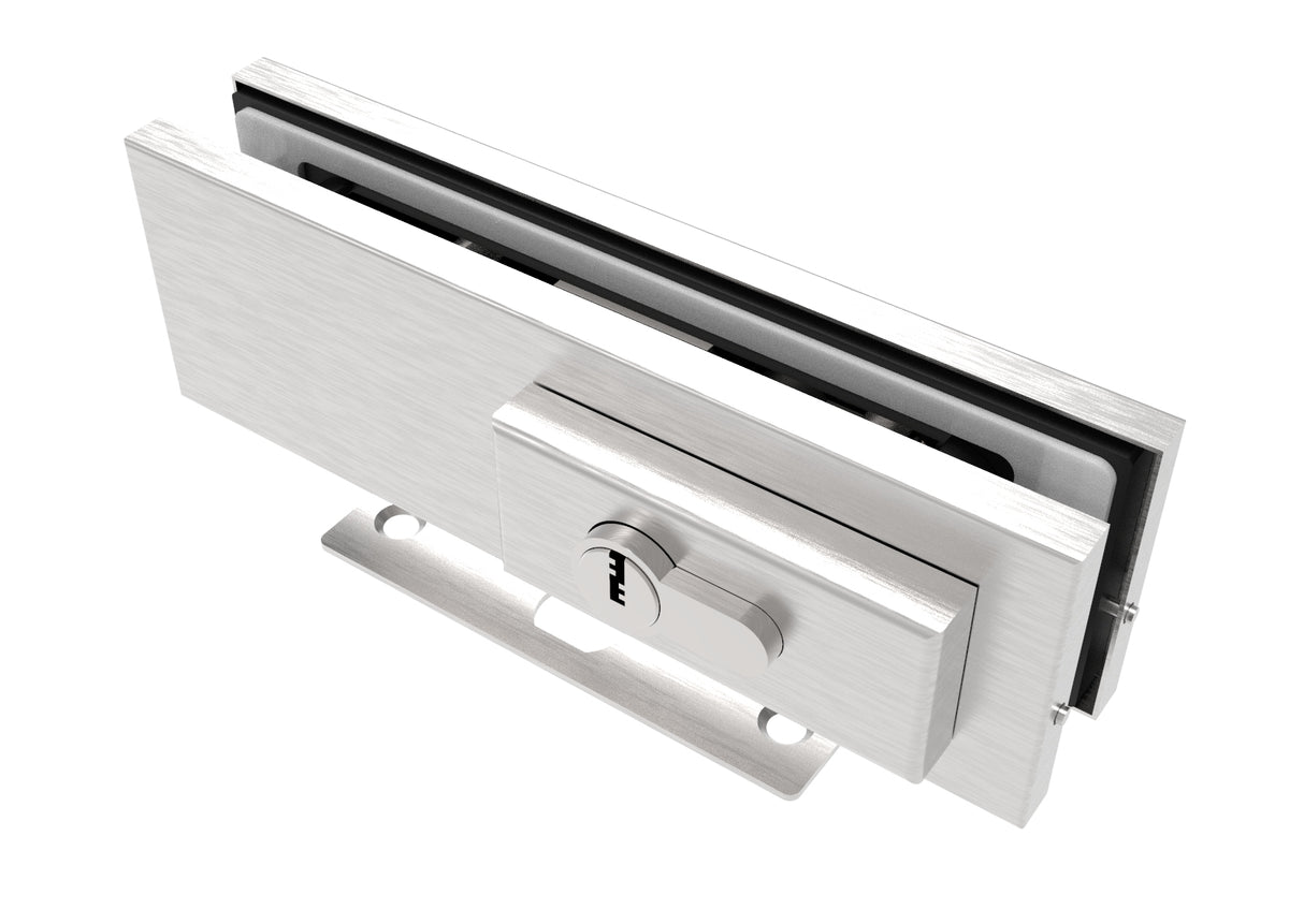 Zámok pre sklenené dvere s vložkou AISI 304