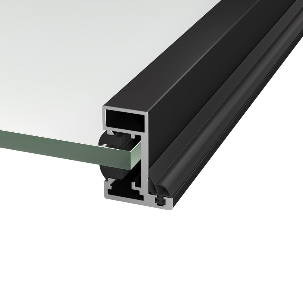 Zárubňový profil pre sklenené dvere