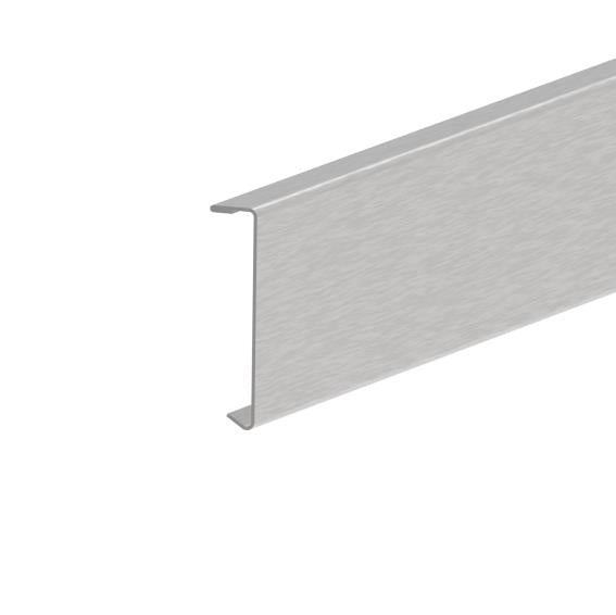 Zasklenie pevné - krycí profil al-inox