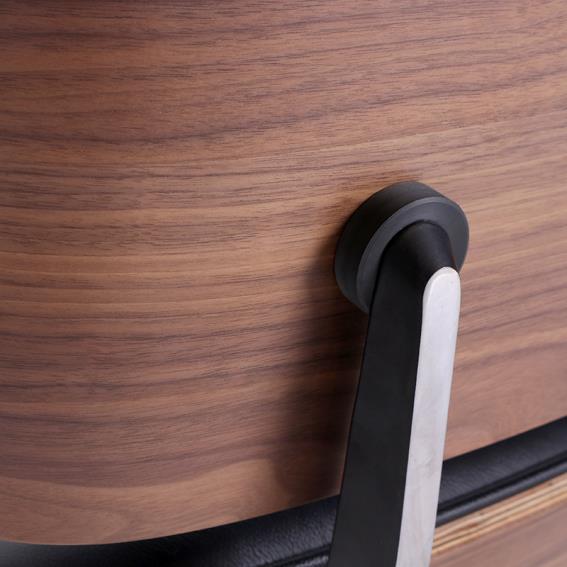 Kožené kreslo Charles & Ray Eames replika orech