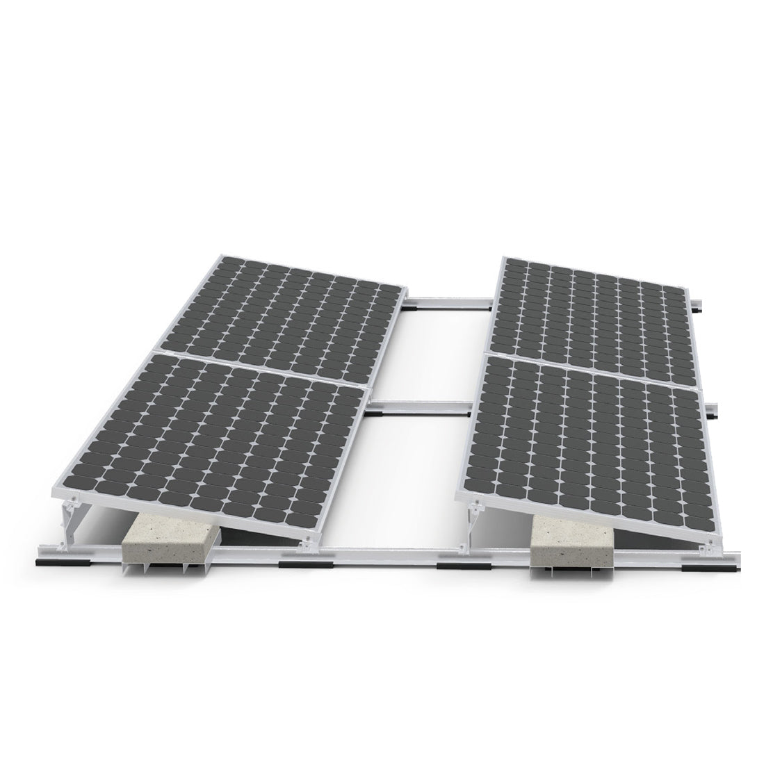 Set pre rovnú strechu 2x2 vých./záp. - PRO S 15°