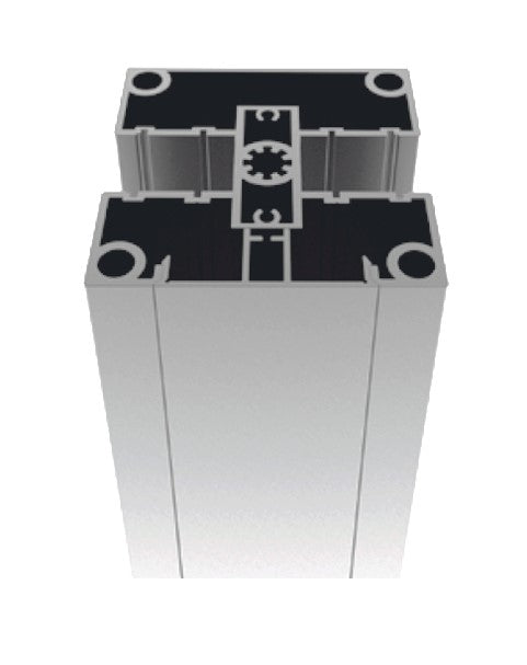Set hliníkového stĺpika 80x80 a krytky - 7000mm N