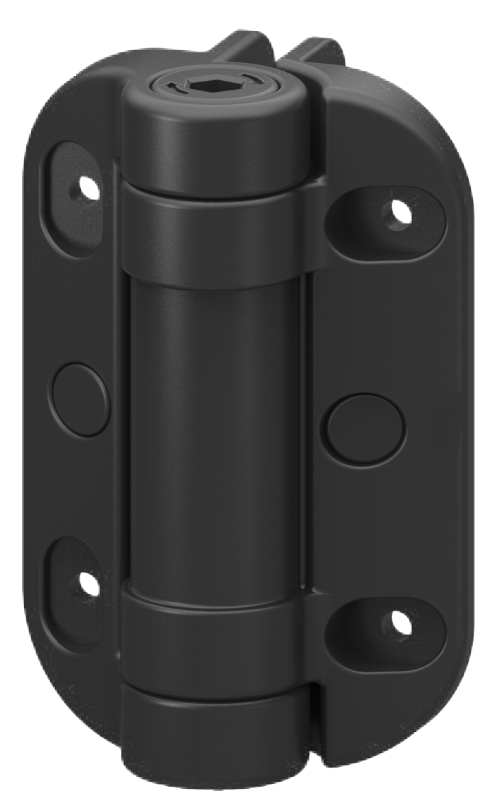 Záves na ťažké brány, s nastaviteľnou pružinou