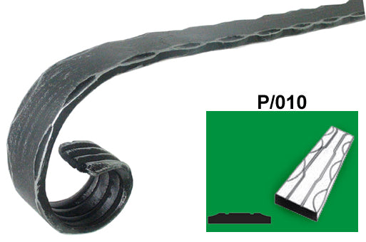 Madlo-voluta h120, L200mm, P/010-40x8