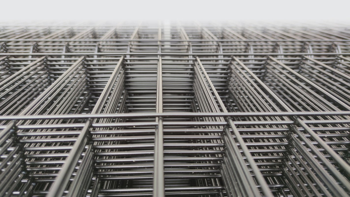 Zváraný plotový panel 3D ZnPVC 2500x1230x4mm čierna matná