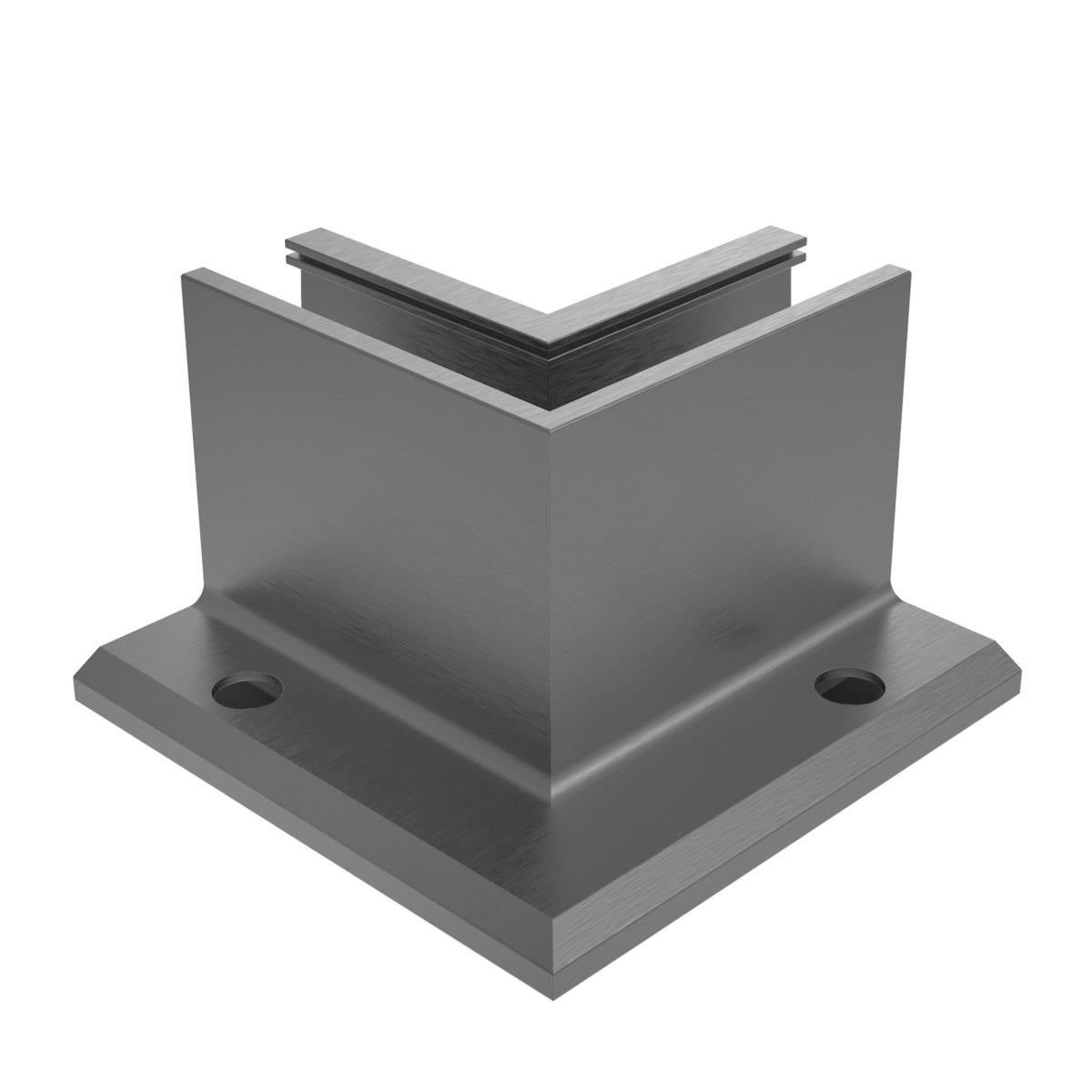 Celosklenené zábradlie-roh. profil-vrchné kotvenie