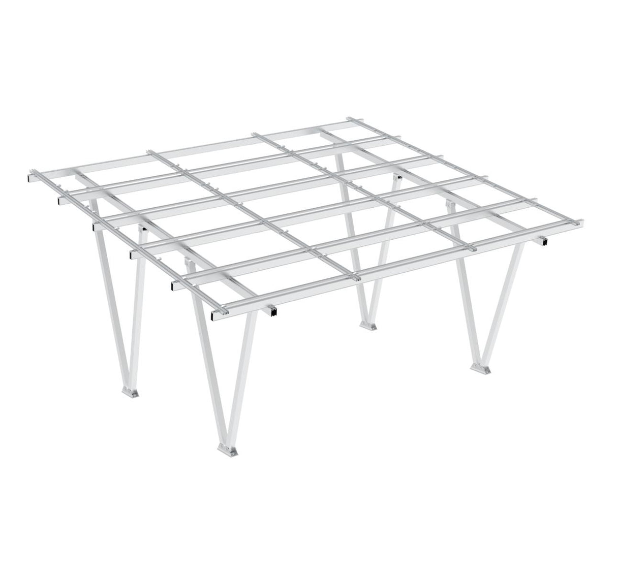 Carport pre 2 vozidlá - hliníková konštrukcia