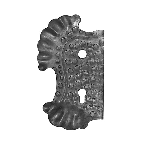 Štítok bránový zdobený Ľ 270x160, t2, C90, D20mm