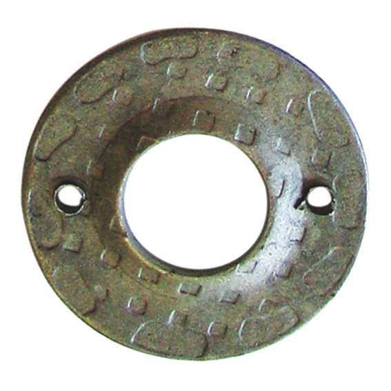 Štítok zámkový-kľučka D50, t2, d20mm