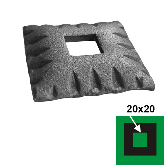 Rozeta 50x50, 20x20, h14mm