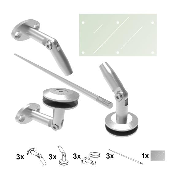 Presklená strieška 240x120 MILK