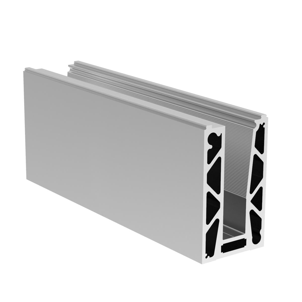 Celosklenené zábradlie-profil dutý-vrchné kotvenie