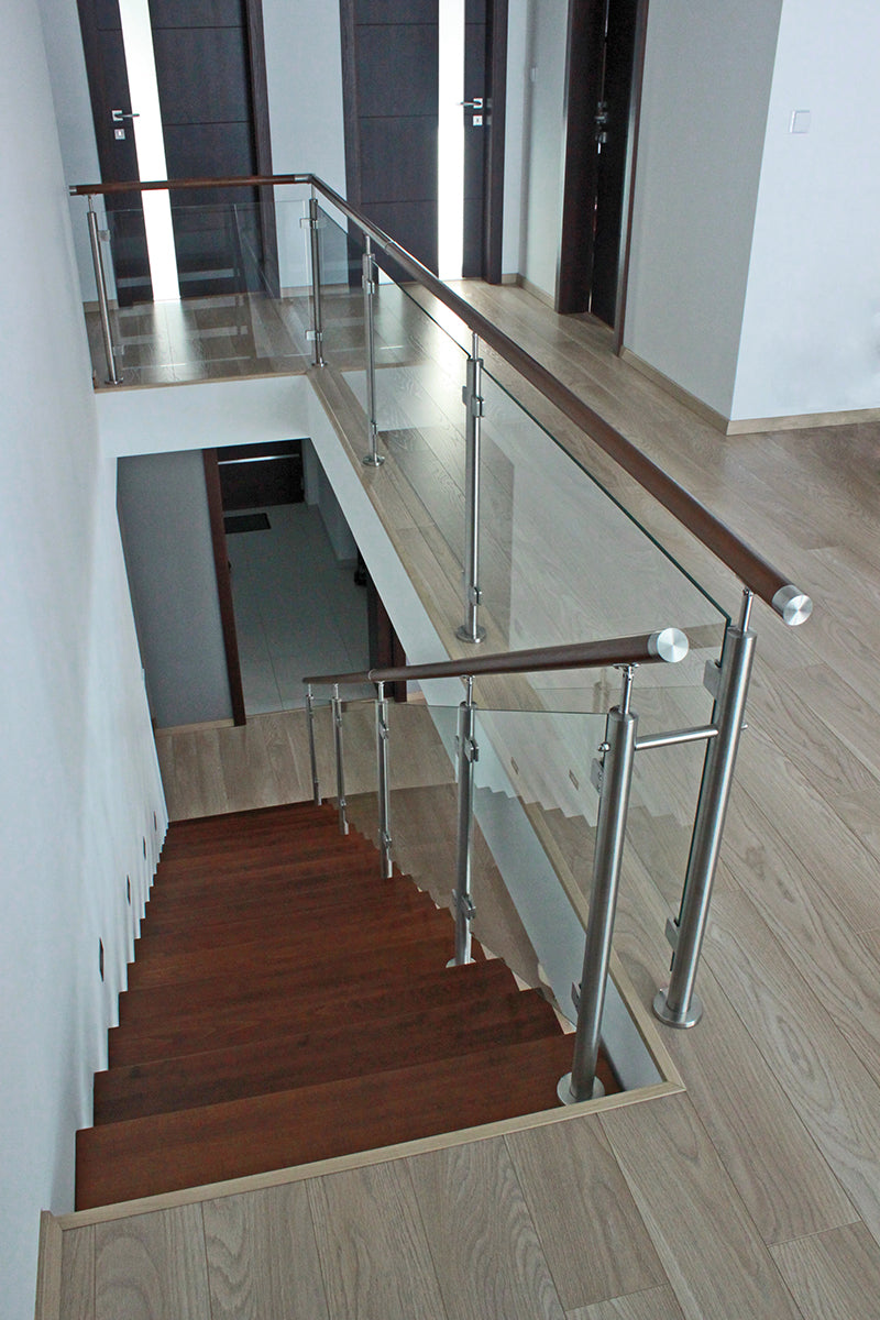 Stĺpik, vrchné kotvenie - pravý AISI304, D42,4x2/2