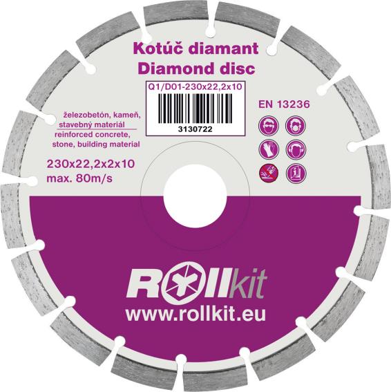 Kotúč diamantový 230x22,2x10mm
