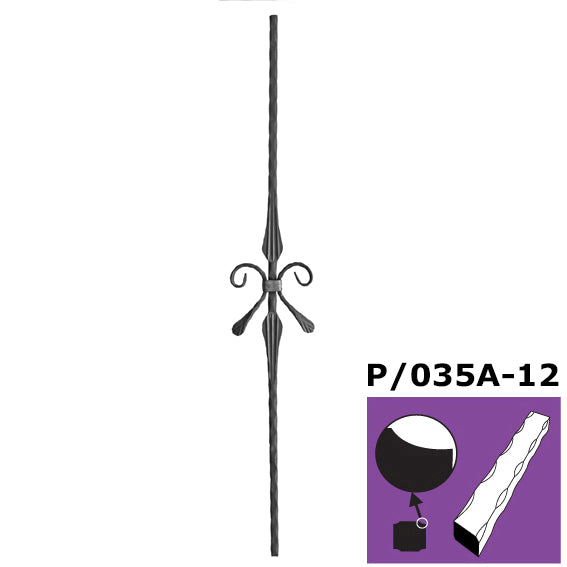 Tyč ozdobná P/035A-12, h900mm