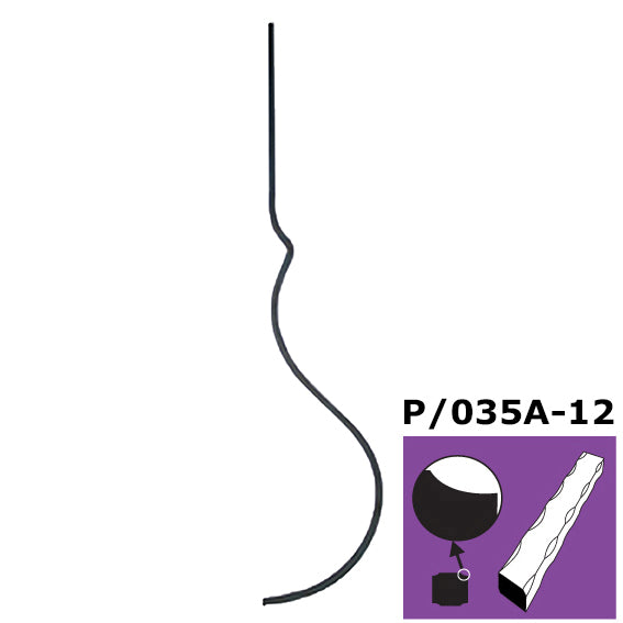 Tyč ozdobná P/035A-12, h900mm