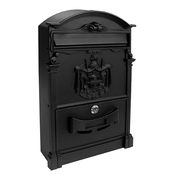 Poštová schránka-hliníkové čelo 255x410mm, Al, čierna