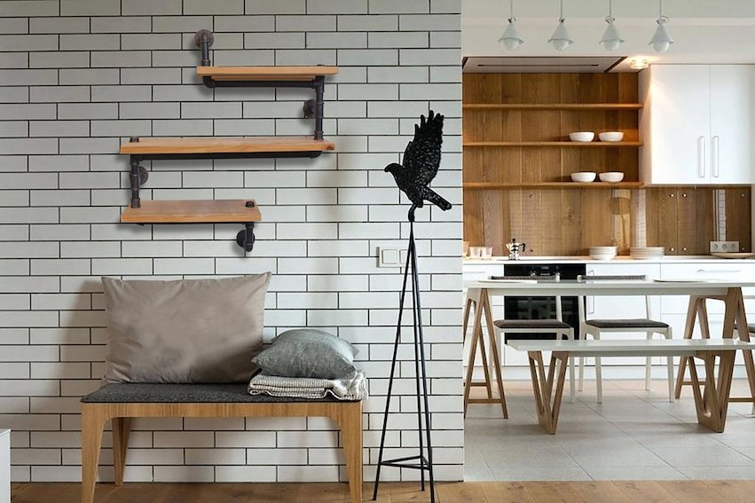 Polica na stenu - HAD svetlá - 009