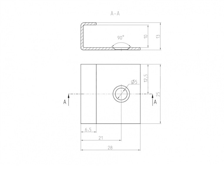 Príchytka štartovacia - nerezová
