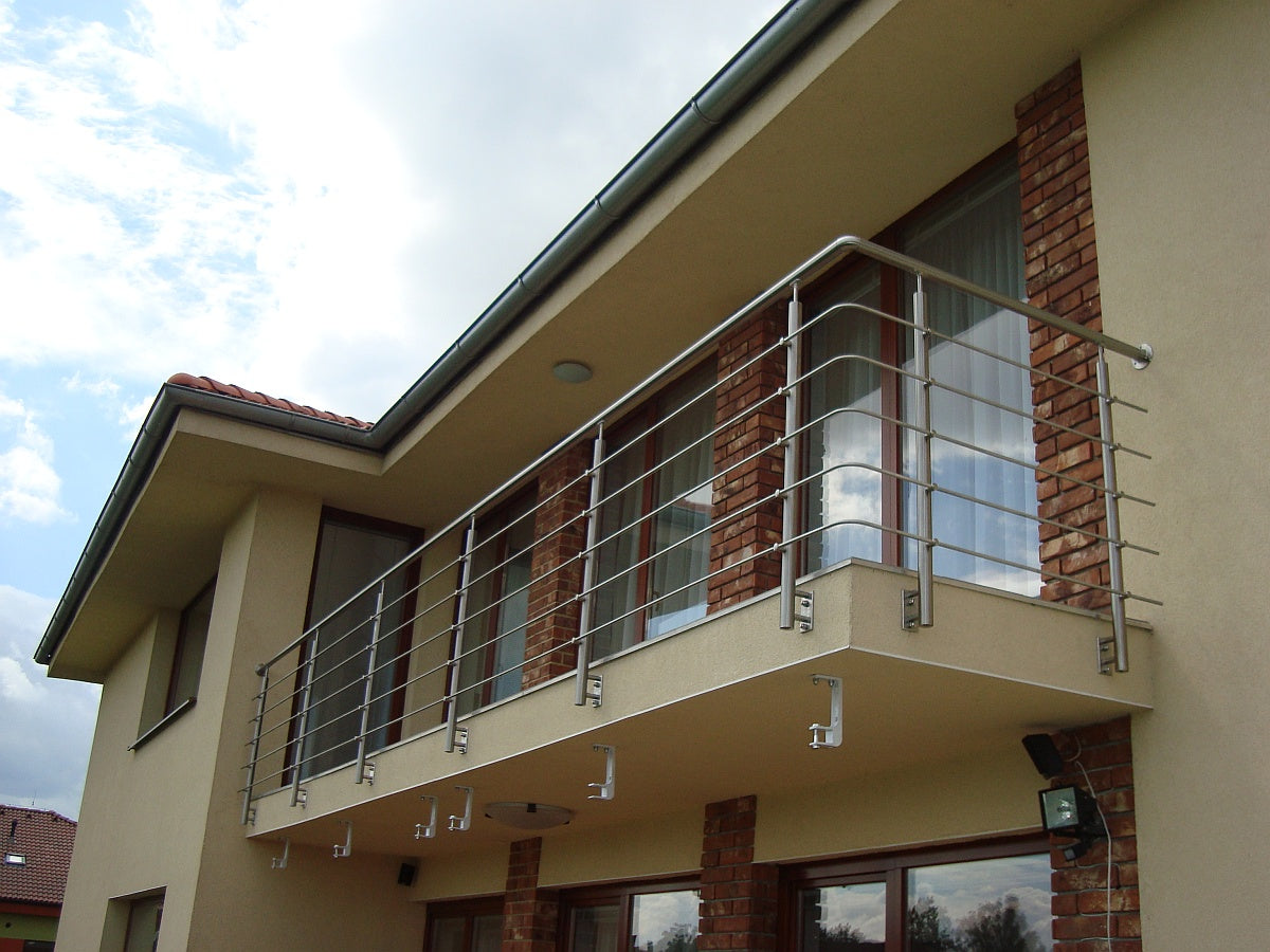 Nerezový stĺpik, bočné kotvenie - rovné