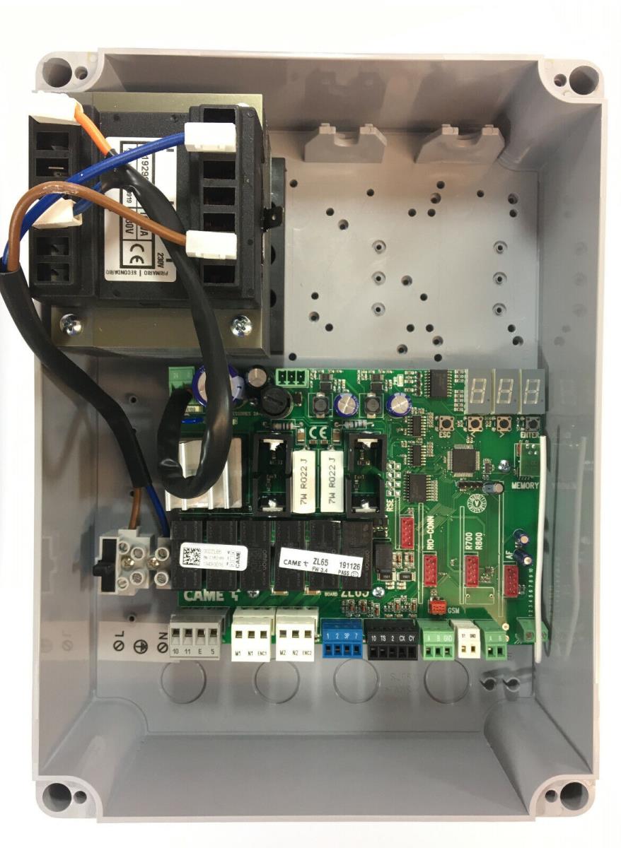 Skrinka s elektron.pre dvojkr.bránu, 24 V DC