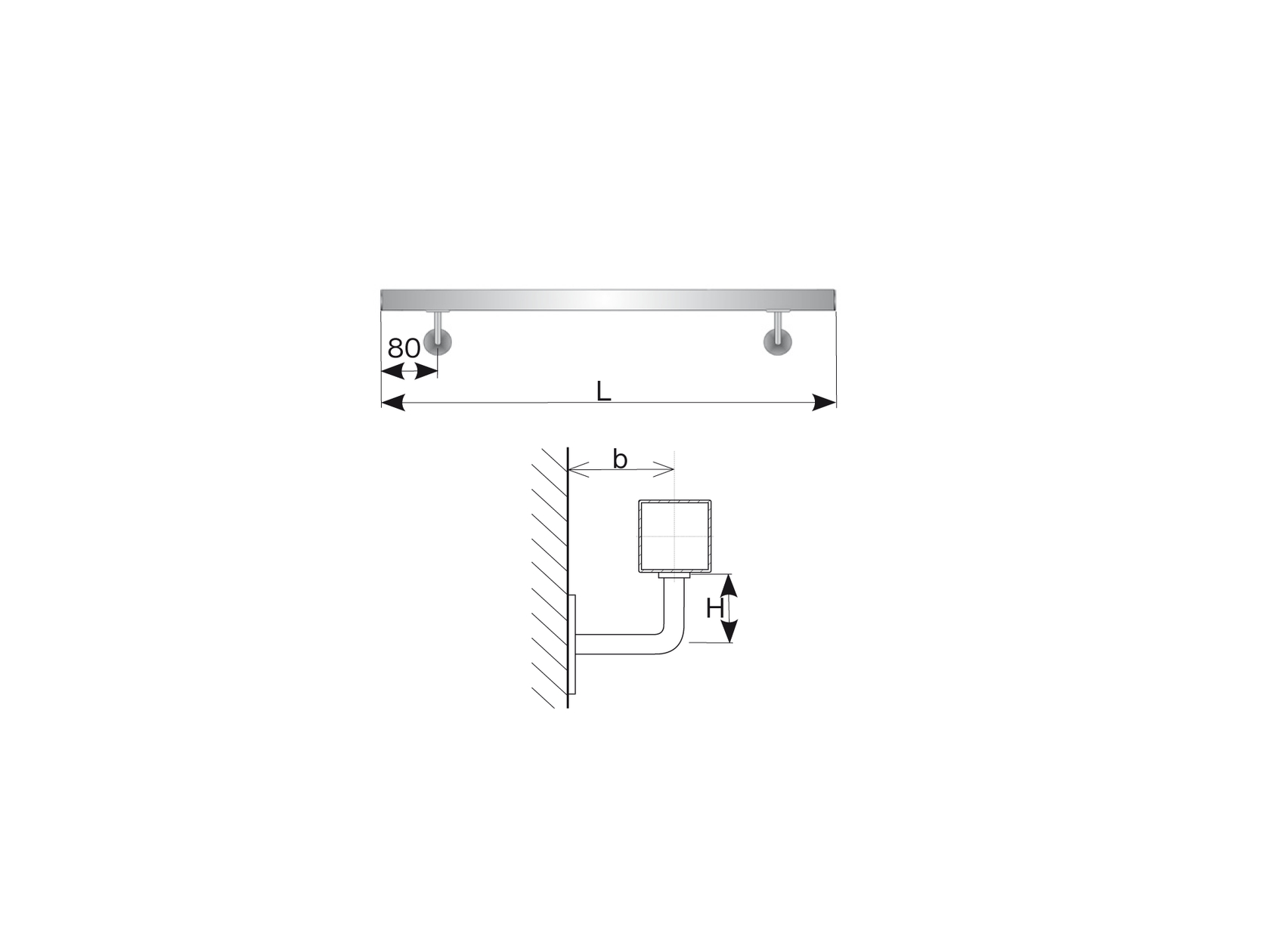 Madlo AISI304, 40x40mm/L5000mm