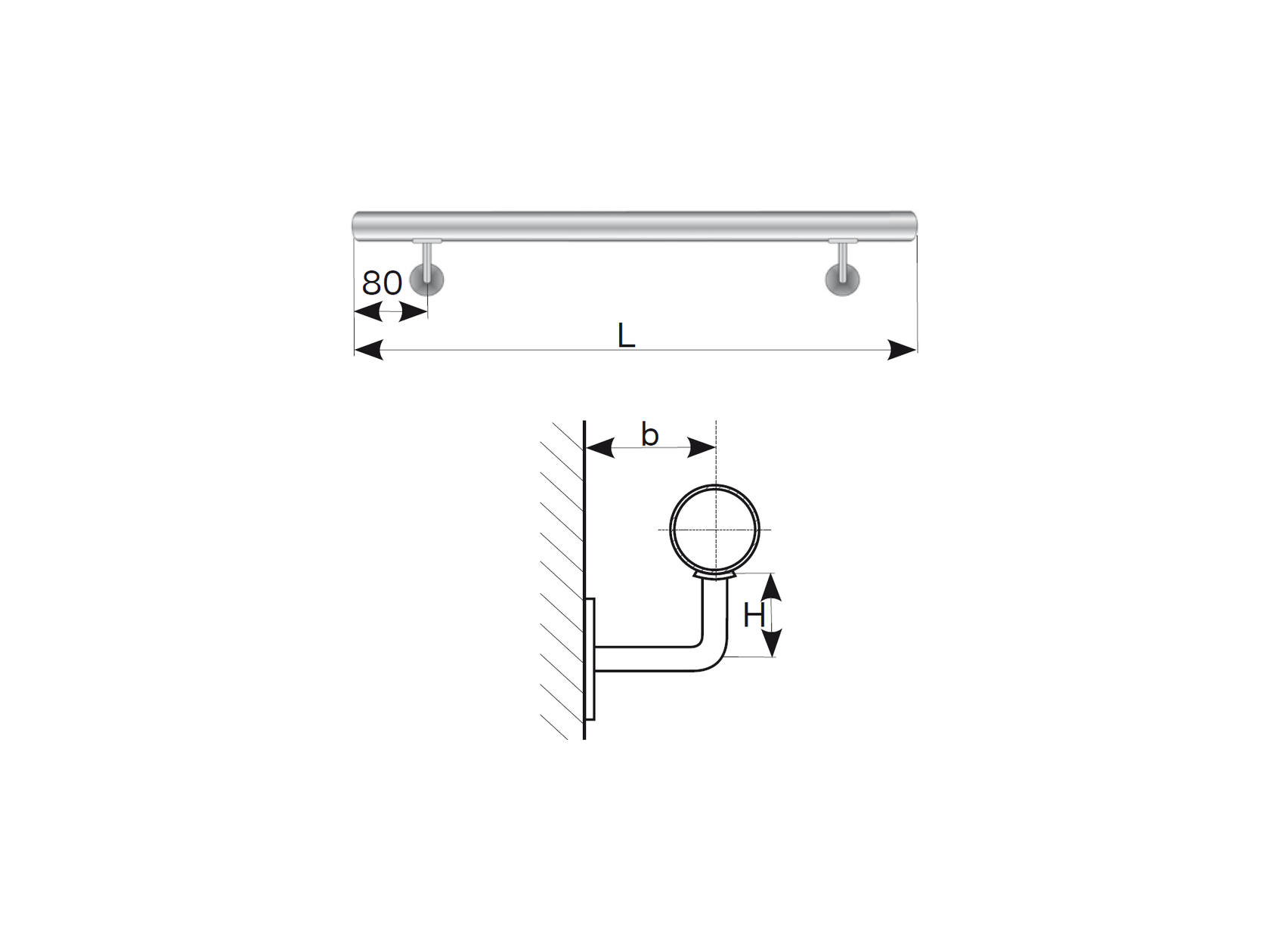 Madlo AISI304, D42,4/L3000mm