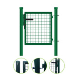 Bránka 1kr. ROUND ZnPVC 1000x1200mm, zelená