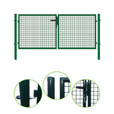 Brána 2kr. ROUND ZnPVC 4000x1800mm, zelená