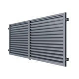 Brána hliníková 2kr. 4000x1800mm lamela antracit