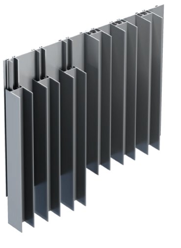 Hliníkový fasádny profil 45x32-6000mm R7016