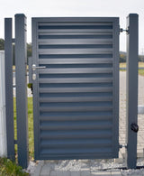 Bránka hliníková 1kr. 1000x1800mm lamela antracit