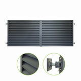 Brána hliníková 2kr. 4000x1800mm lamela antracit