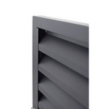 Bránka hliníková 1kr. 1000x1500mm lamela antracit