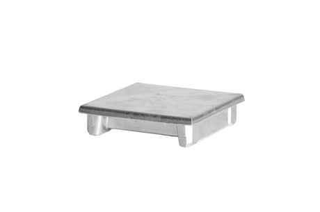 Hliníková zátka stĺpika 80x80 plochá - natural