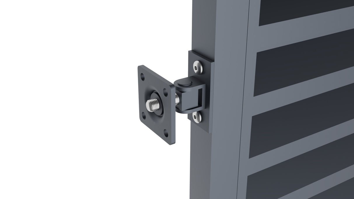 Brána hliníková 2kr. 4000x1800mm lamela antracit