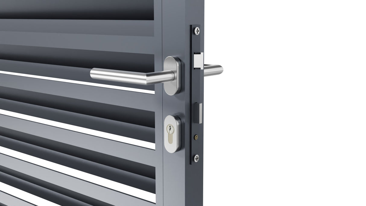 Bránka hliníková 1kr. 1000x1500mm lamela antracit